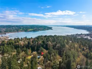 Aerial Location View/Lake WA