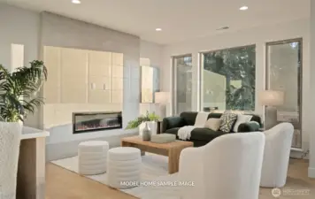 Pictures of model next door. same floor plan