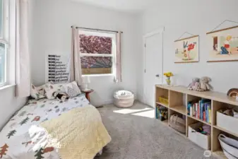 First Bedroom as you enter the home.
