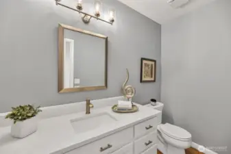 Main floor powder room for your convenience