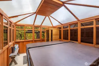 Hot tub and Sauna Gazebo