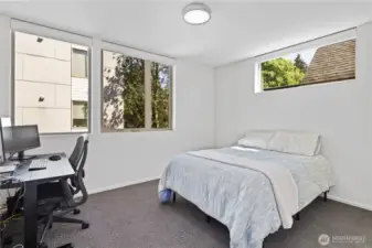 Each bedroom has its own floor - this one is also used at an office