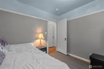 View of second bedroom on main floor.