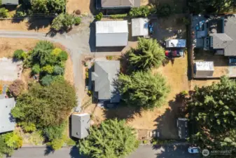 Overhead picture of property.
