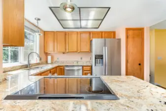 Open kitchen with plenty of counter space!
