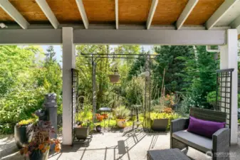 Covered patio for year-round enjoyment.