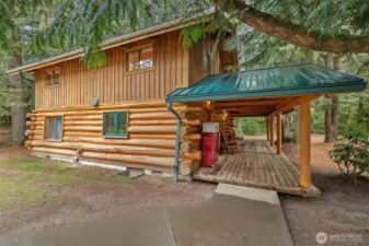 Inviting Covered Front Porch.