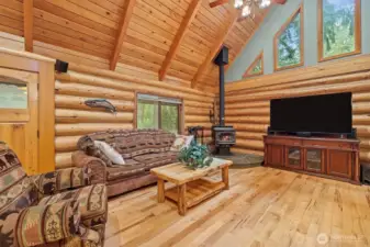 Cozy Wood Stove for the cold winter days.