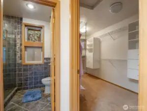 Bath & walk In Closet