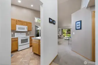 Immediately enter into a clean and inviting space as soon as you open the door!