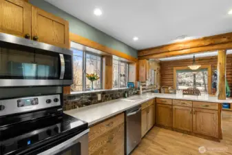 Stainless Appliances & Workspace -  Stainless appliances and ample prep space make this kitchen both practical and inviting, with easy flow to the dining and great room areas