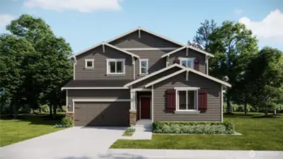 Pictures are a representation of home under construction.