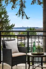 Views of Lake Washington from Private Deck