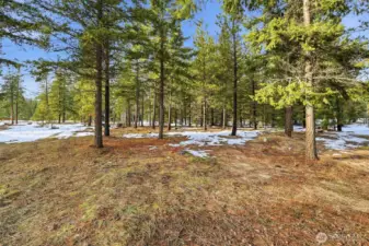 Flat, ready to build & offering beautiful winter, snow capped views of Easton Ridge.