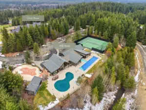 Community awaits at the Tumble Creek Club Great House (dining, bar, golf simulation, ladies & gentlemens suites, family lounge & bowling lanes) with year round activities for members. The nearby Hill House offers tennis, fitness, swim & more.