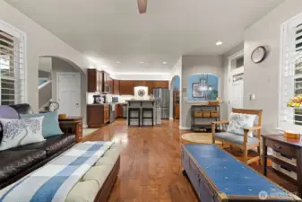 View of Kitchen from Living Room