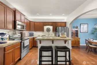 Kitchen with eating area