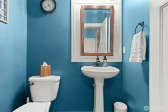 Downstairs powder room