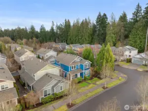 Overhead view of home