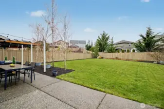 Expanded patio great for adding an outdoor living space