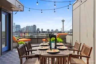 Entertainment size roof top, great for BBQ with friends