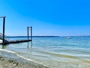 Madrona Beach is famous for its views and as a crabbing launch point.