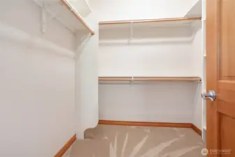 Primary walk-in closet