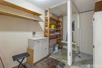 Utility Room and Added Storage Area