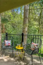 Sip your morning coffee & listen to the birdsong.