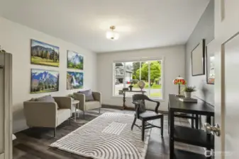 Dedicated office or extra bedroom located conveniently on the main level.