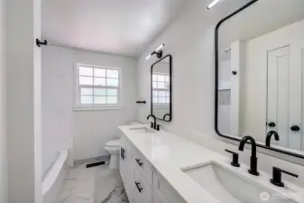 Updated main bathroom