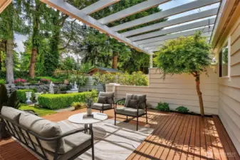 Large, private deck