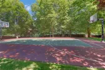 Community sports court and park.