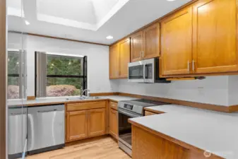 Kitchen has plenty of counter space