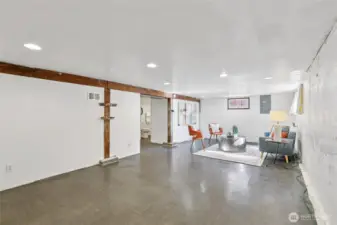 Huge basement room that had been a non-conforming 4th bedroom.  Great flex space for family room, workout space, movie room, craft area, etc.