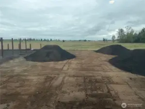 Backyard under construction of 546 Northview