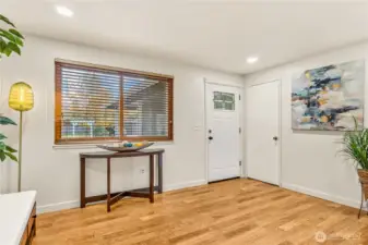 Fresh paint throughout big rooms