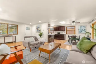 Living room is unexpectedly large