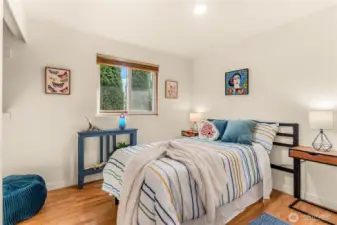 Bedroom #2 is akso spacious and sunny