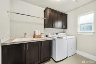 Dedicated Laundry w/ Cabinets