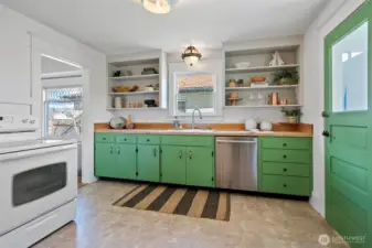 A cheerful kitchen that works well today and invites your vision for what could be.