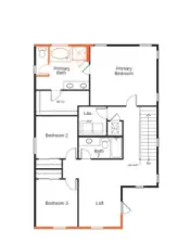 Plan layout, not actual home