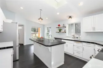 Kitchen with eat in dining space
