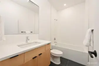 Full bathroom is on the top floor too.