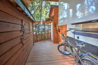 Back shed is great for storage