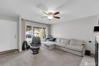 Front door interior view.