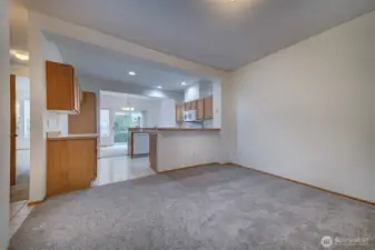 Kitchen from den.