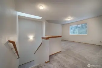 Stairs from secondary.