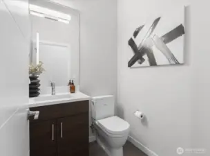 Half bath on main floor