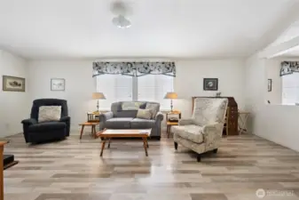 Newer Laminate floors, planation blinds, everything has been kept up very well!
